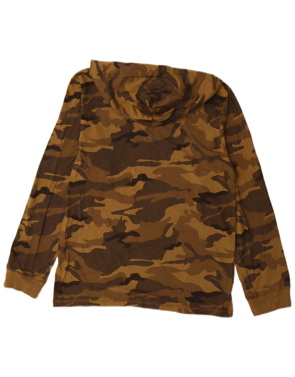 Chłopięca bluza z kapturem Wrangler, długim rękawem, 15-16 lat, 2XL, khaki, kamuflaż