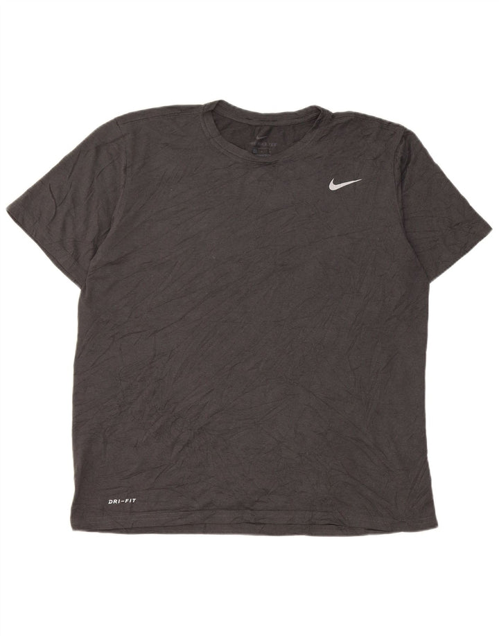 Męski T-shirt Nike Dri Fit, duży, szary