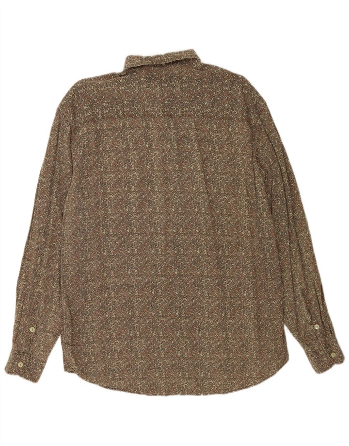 Koszula męska Wampum, duża, khaki, paisley