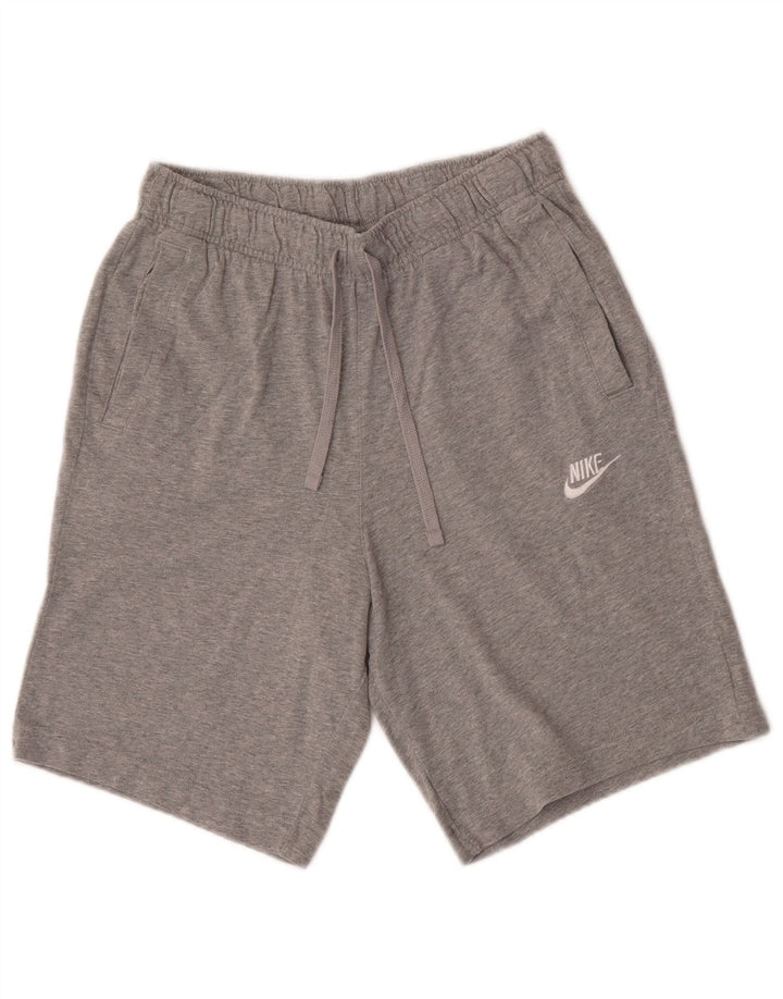 Męskie spodenki sportowe Nike, małe, szare, bawełniane