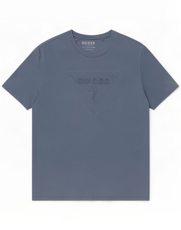Męska koszulka graficzna Guess Top UK 40 Medium Blue Cotton
