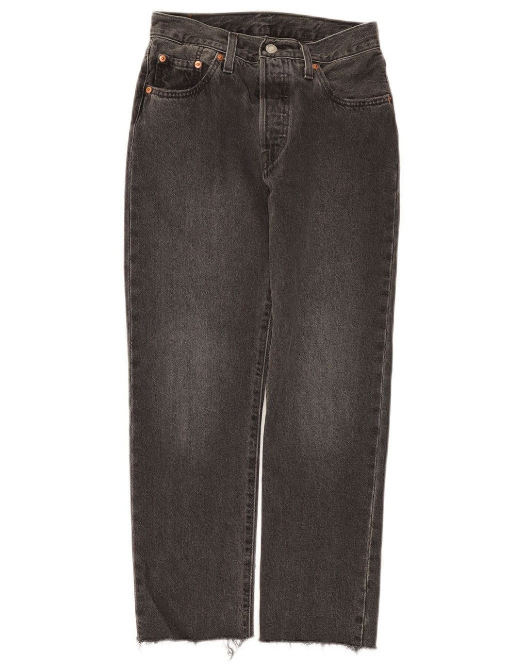 Damskie dżinsy Levi's 501 Straight W25 L26 Szara bawełna