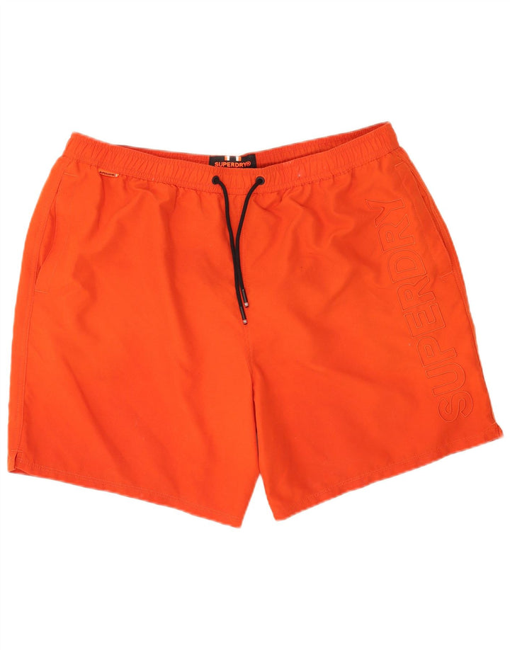 Męskie spodenki kąpielowe Superdry Graphic 2XL, czerwony poliester