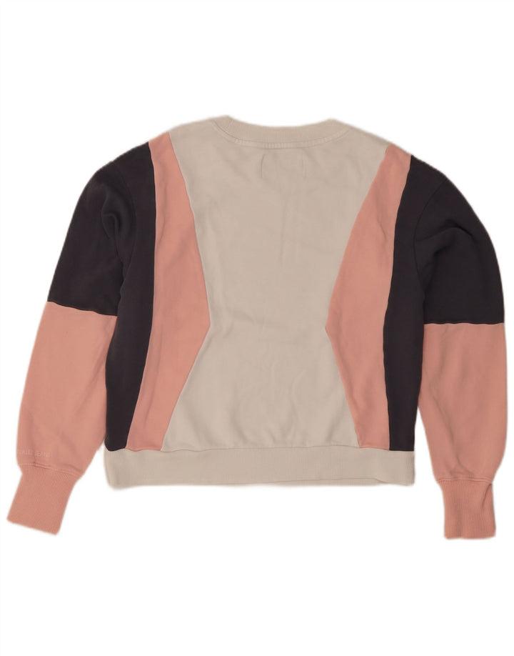 Damska bluza dresowa Calvin Klein Jeans UK 10, mała, wielokolorowa