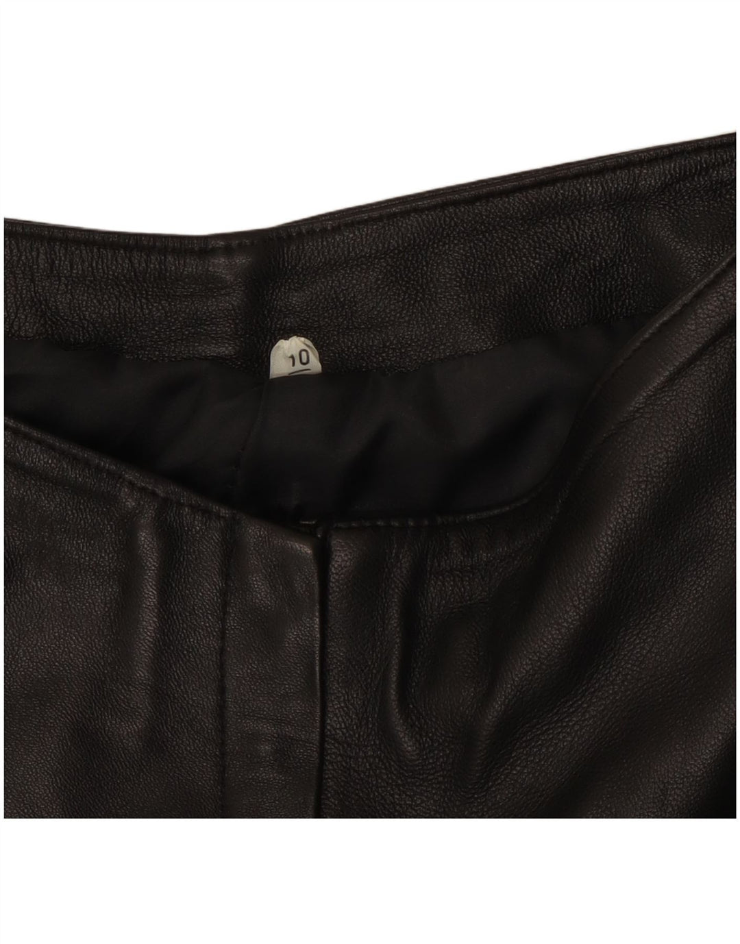 Spodnie skórzane damskie VINTAGE UK 10 Small W27 L31 Czarne