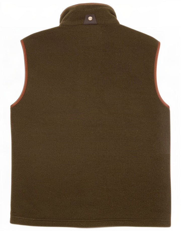 Męska kamizelka polarowa Schoffel UK 40, duża, khaki, poliester
