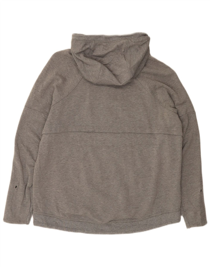 Męski sweter z kapturem i zamkiem błyskawicznym Nike XL, szara bawełna