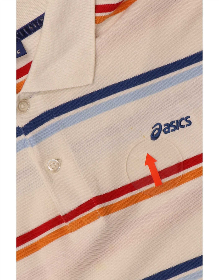 Męska koszulka polo Asics XL w białe paski