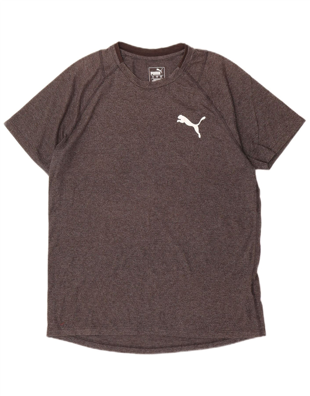 Męska koszulka z grafiką PUMA, średnia, szara, bawełniana nakrapiana