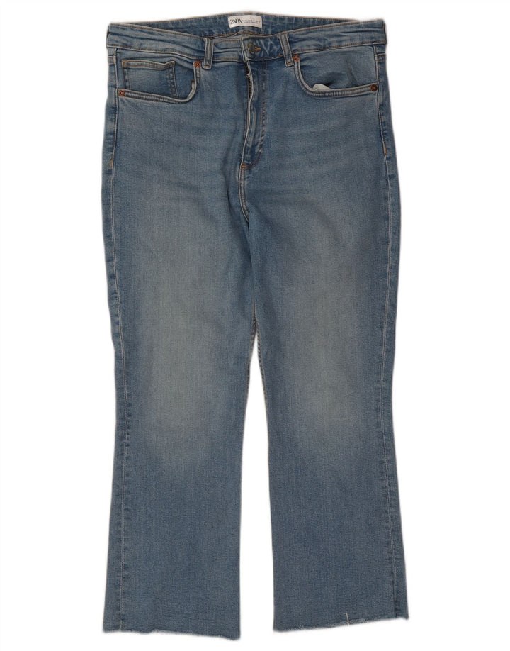 Dżinsy damskie Zara Crop Bootcut EU 46 XL W36 L25 Niebieskie