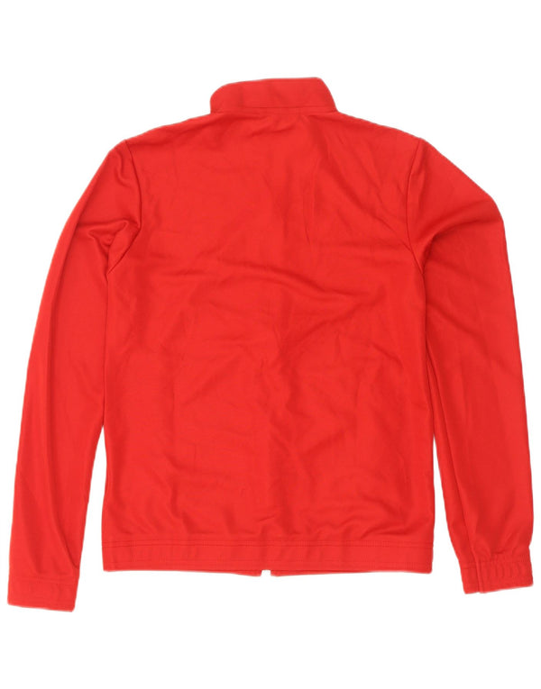 Adidas Womens Aeroready Tracksuit Top Jacket UK 8/10 Small Red Polyester
