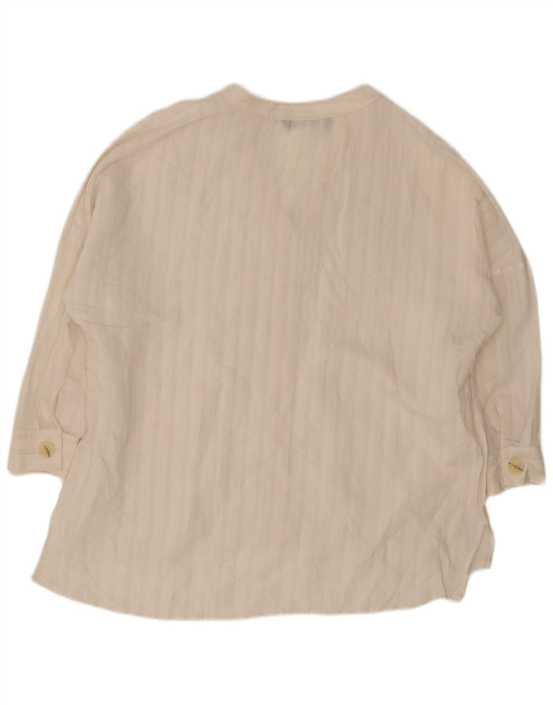 Damska bluzka oversize z rękawem 3/4 Zara UK 16 w duże białe paski