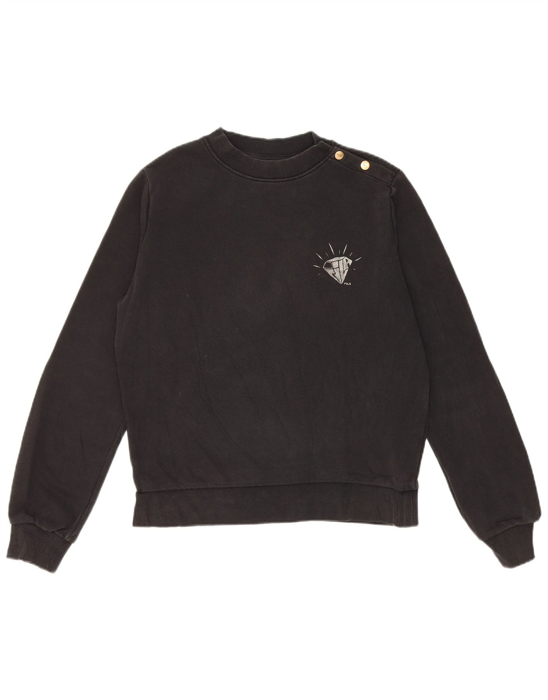 Damska bluza oversize Fila UK 6 XS, czarna bawełna