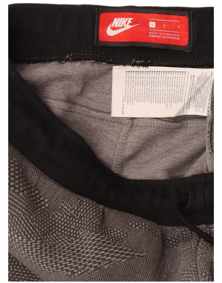 Męskie spodnie dresowe Nike, duże, szare, bawełniane