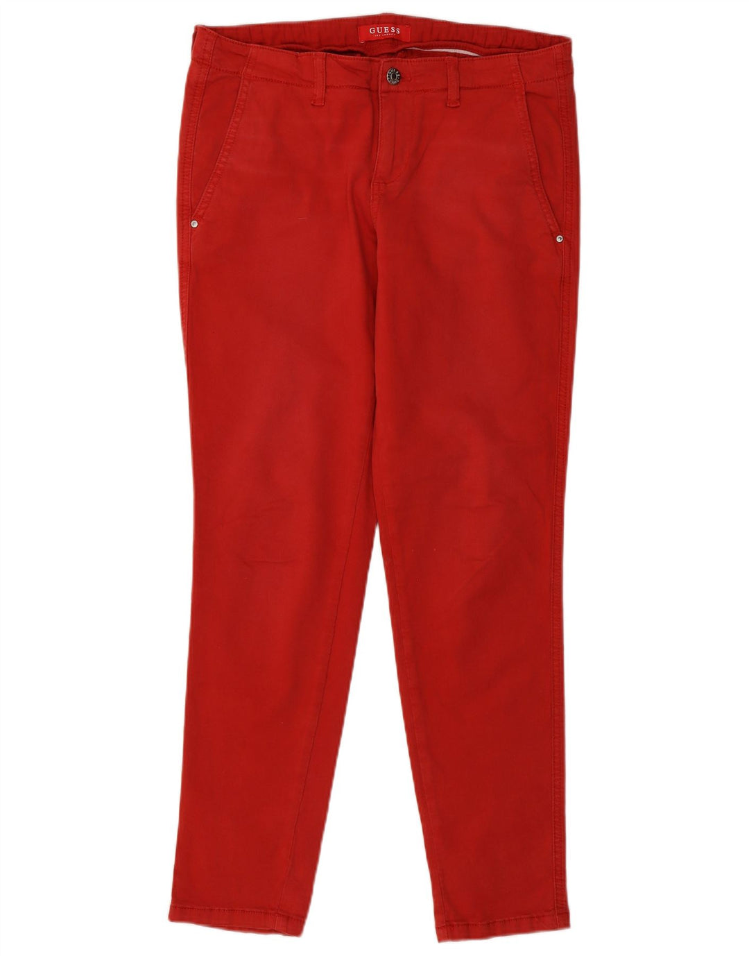 Damskie spodnie Chino Guess W32 L29 Czerwone