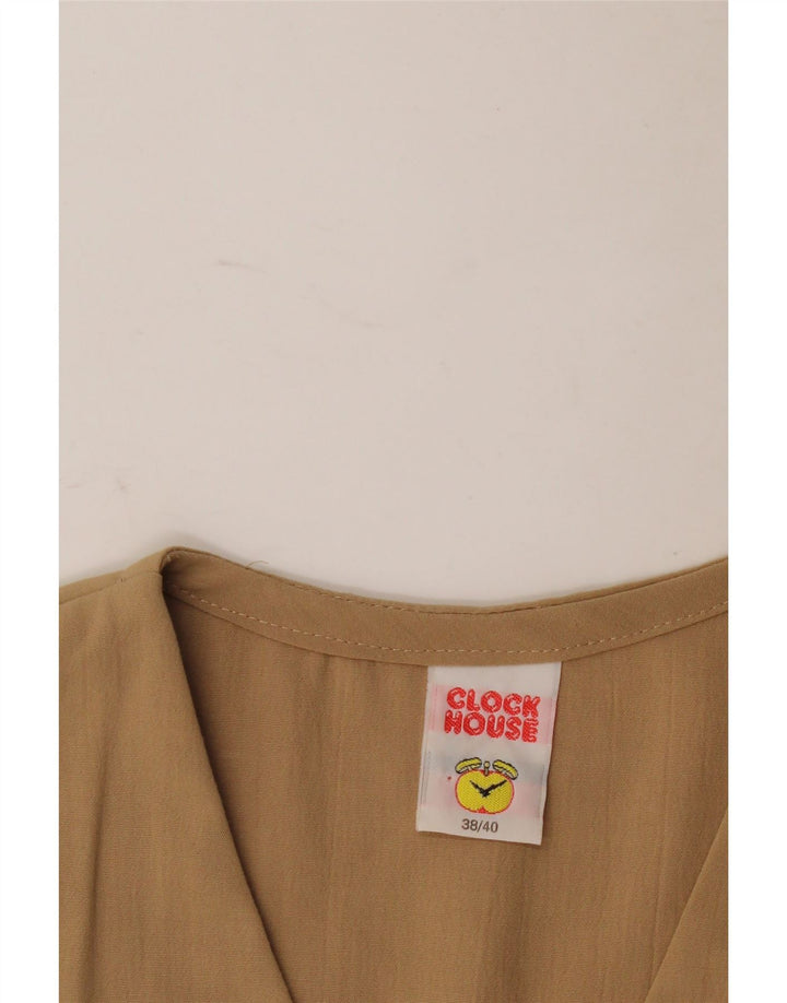 Damska sukienka o linii A CLOCK HOUSE EU 38/40, średni beżowy poliester