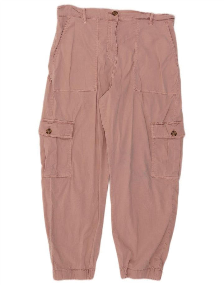 Spodnie dresowe Marks & Spencer Męskie Joggery UK 12 Medium W32 L24 Różowe