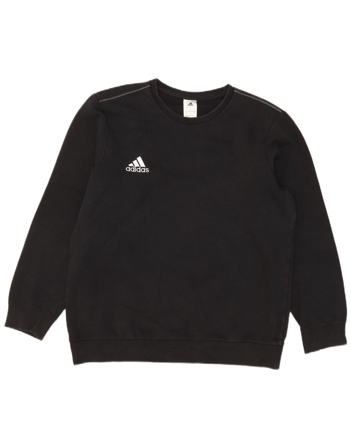 Bluza męska Adidas, duża, czarna, bawełniana