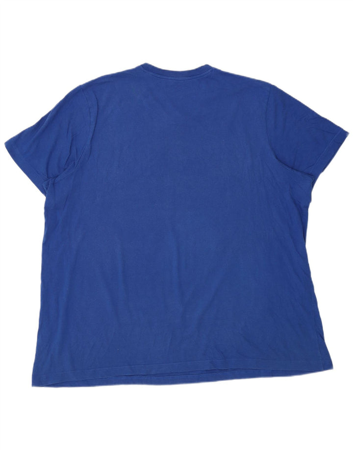 Męska koszulka graficzna Adidas Top 2XL niebieska