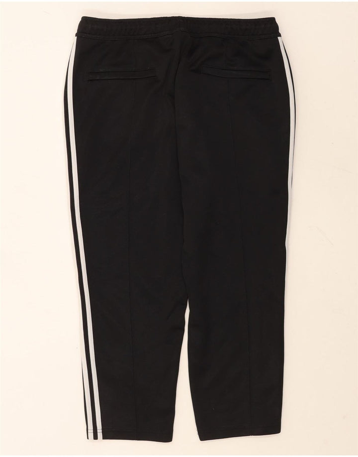 Męskie spodnie dresowe Adidas Capri, duże, czarne, poliestrowe