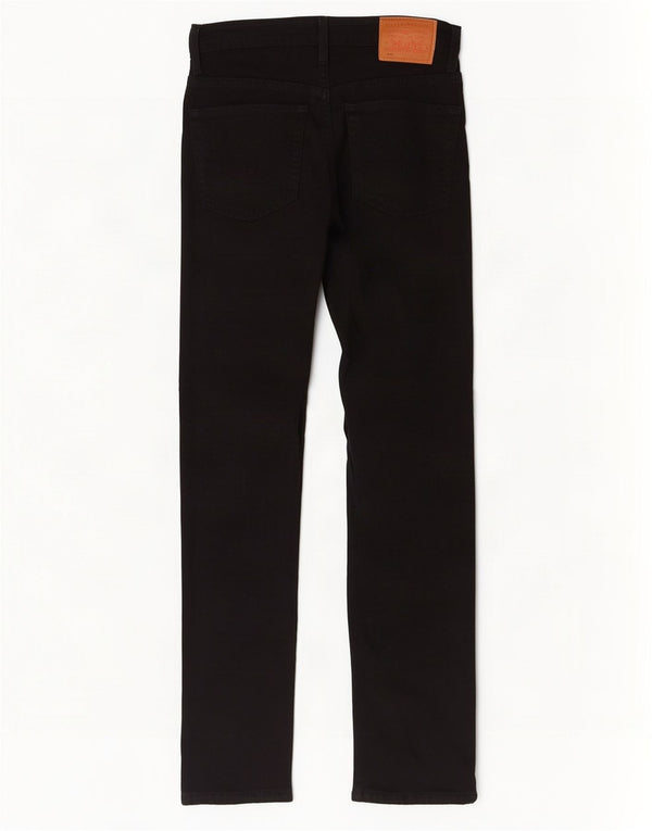 Damskie dżinsy Levi's 501 Straight W25 L30 Czarna bawełna