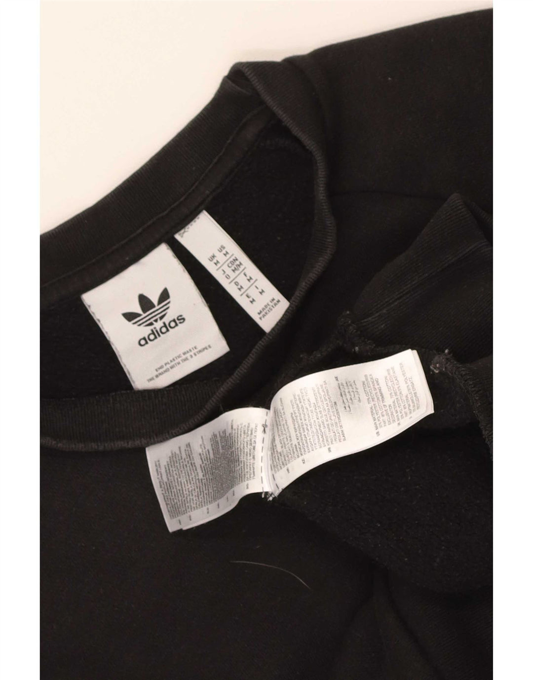 Adidas Męska Bluza Sweter Średni Czarny Bawełna