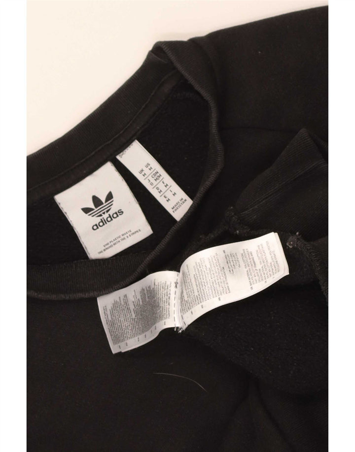Adidas Męska Bluza Sweter Średni Czarny Bawełna
