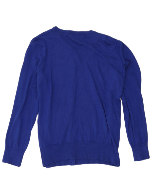 Marks & Spencer Damski sweter kardigan UK 22 3XL Niebieska wiskoza