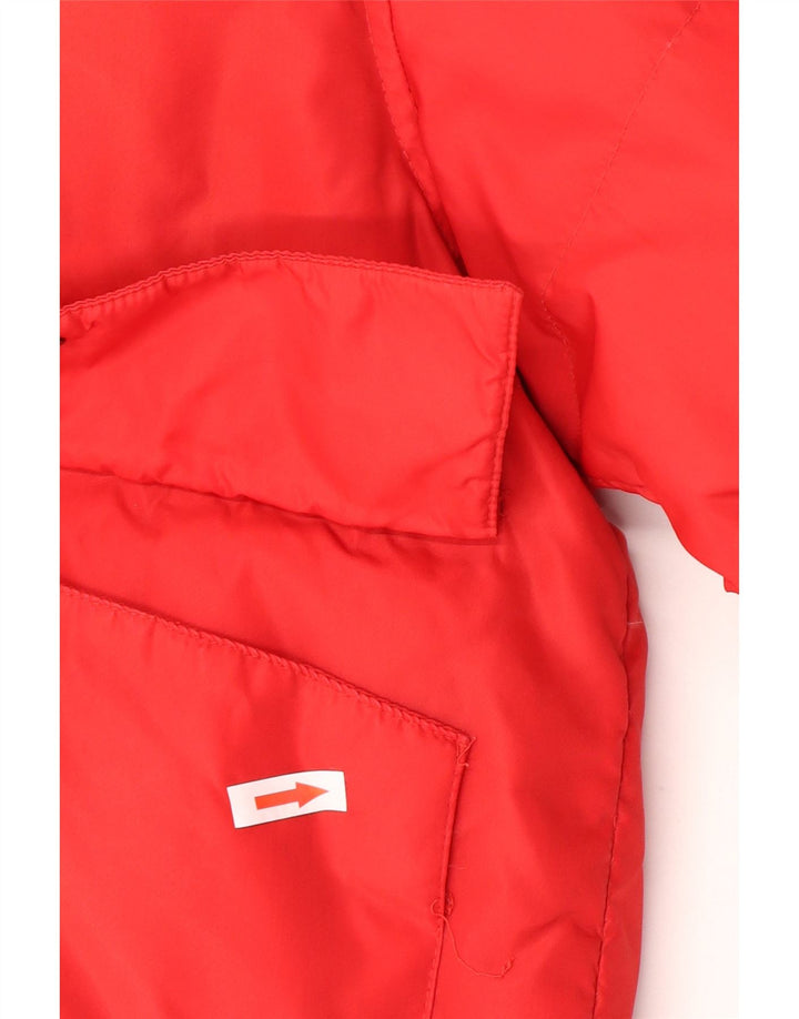 Męska jednolita, wyściełana kurtka z grafiką USA, UK 42 XL, czerwona