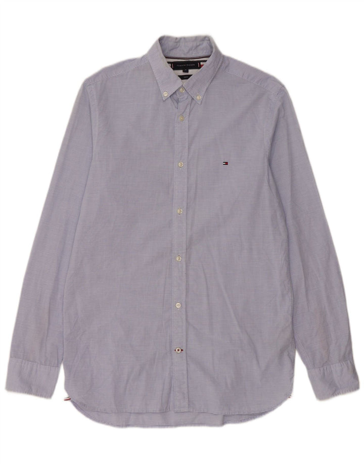 Koszula męska Tommy Hilfiger o dopasowanym kroju, bawełniana w średnie niebieskie prążki