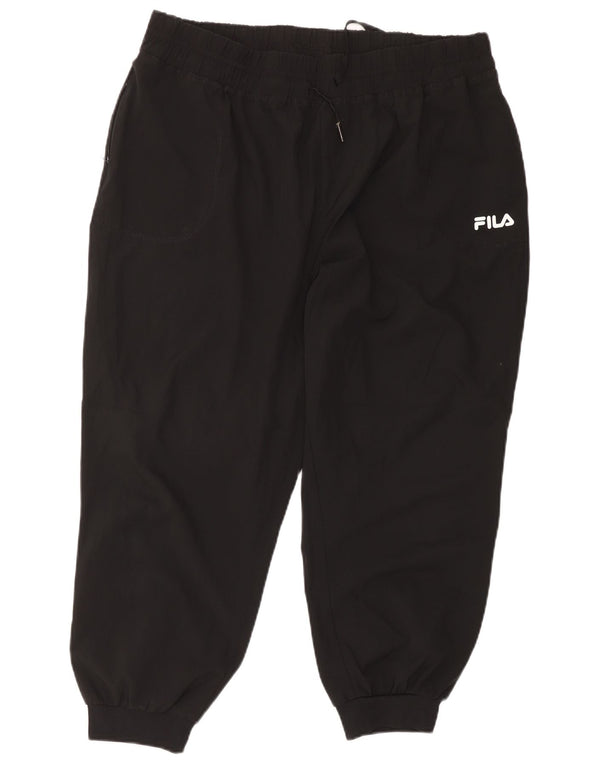 Damskie spodnie dresowe Fila Crop Joggers UK 18 XL Czarny poliester
