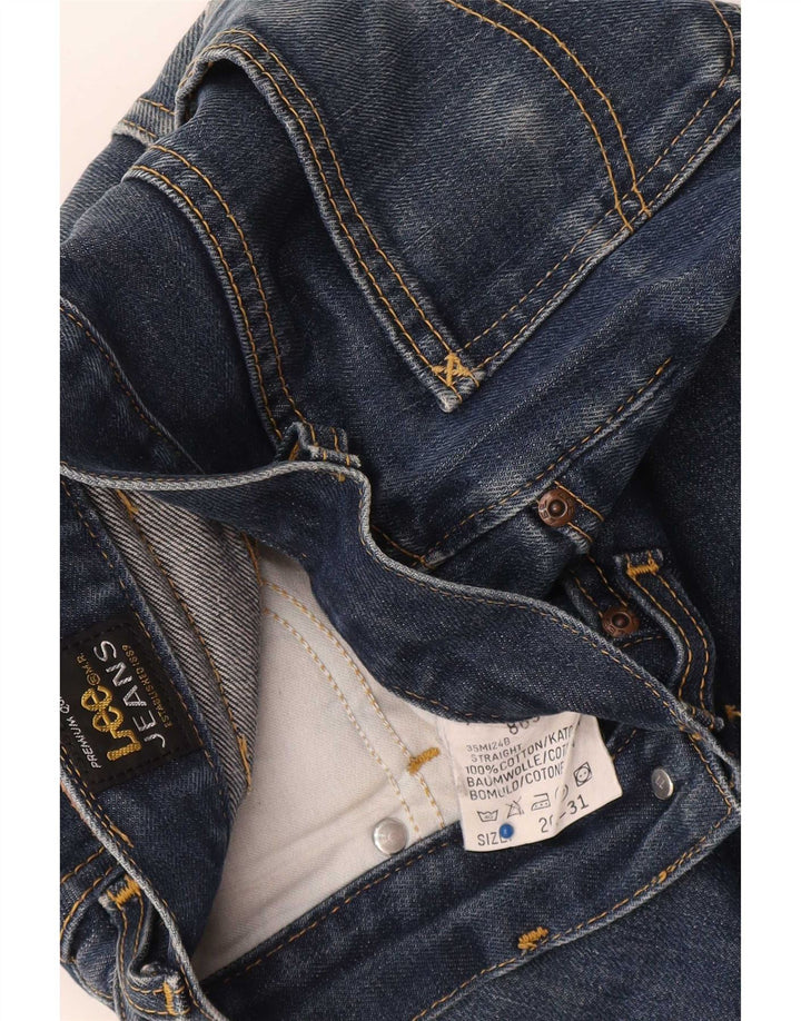 Damskie jeansy Lee Straight W26 L31 Niebieskie bawełniane