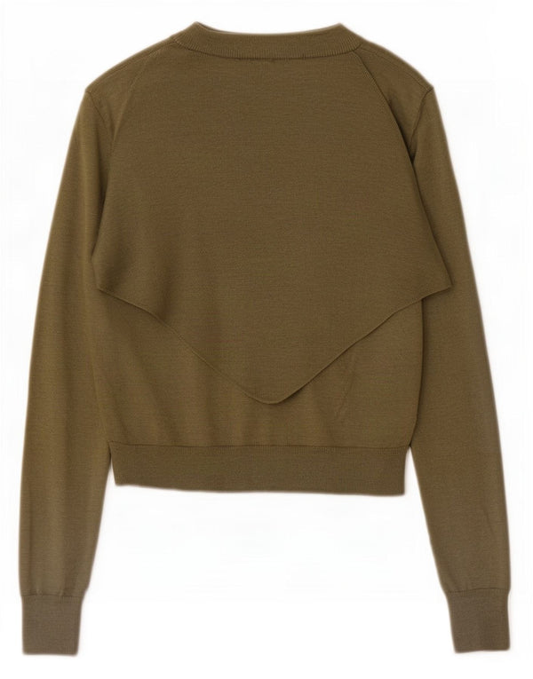 Sweter damski Zara Crop Cardigan UK 10 Small Khaki Poliamid