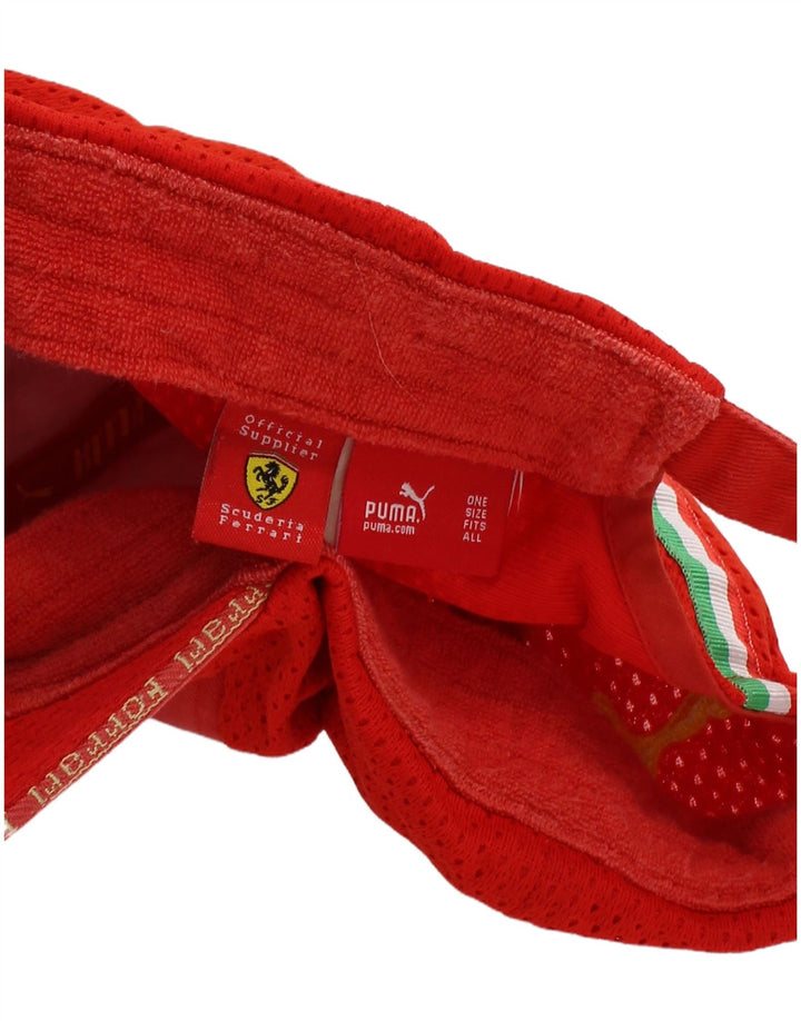 Męska czapka z daszkiem Puma Ferrari z grafiką, jeden rozmiar, czerwona, z blokami kolorów