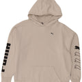 Damska bluza z kapturem Puma z grafiką, oversize, UK 14, średnia biała bawełna