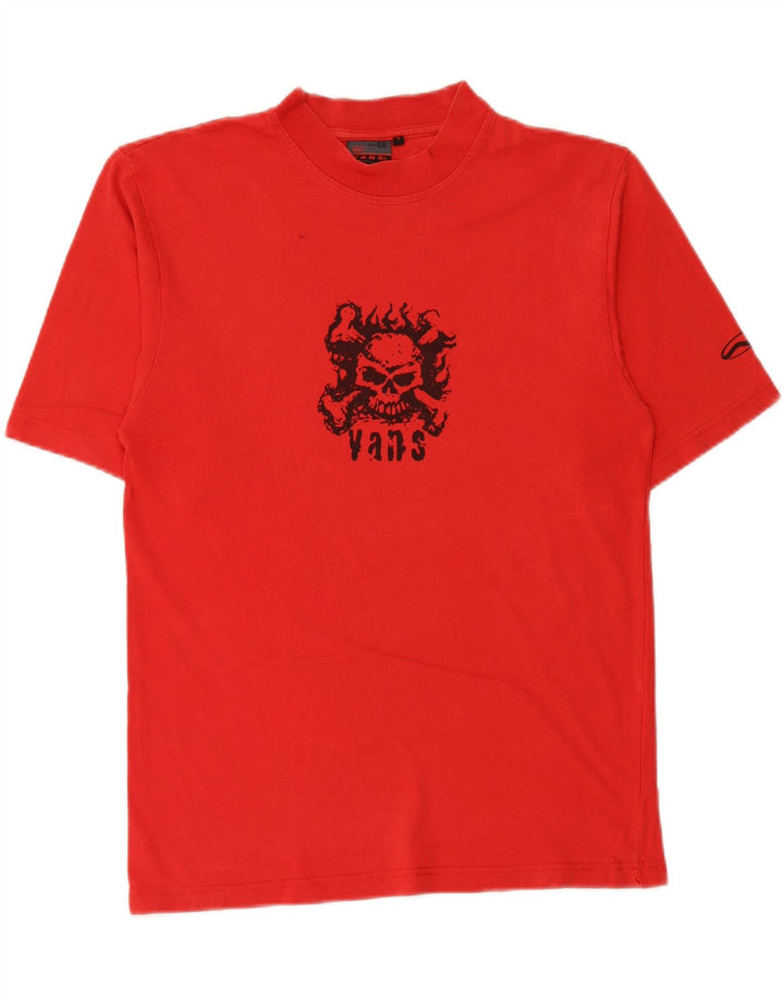 VANS Mens Graphic T-Shirt Top Small Red