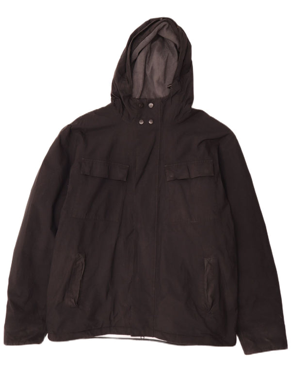 Męska kurtka wiatrówka z kapturem Henri Lloyd UK 42 XL, czarny nylon