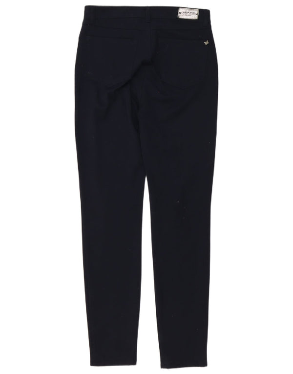 Spodnie damskie Max Mara Slim Chino UK 6 XS W26 L30 Granatowy poliester