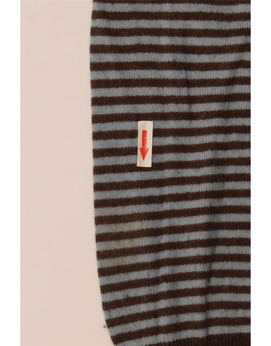 Męski sweter Gap z dekoltem w kształcie litery V, duży, bawełniany w brązowe paski