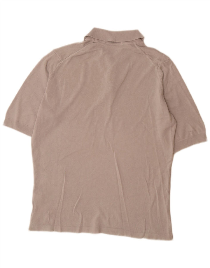 Męska koszulka polo Marks & Spencer, mała, szara, bawełniana