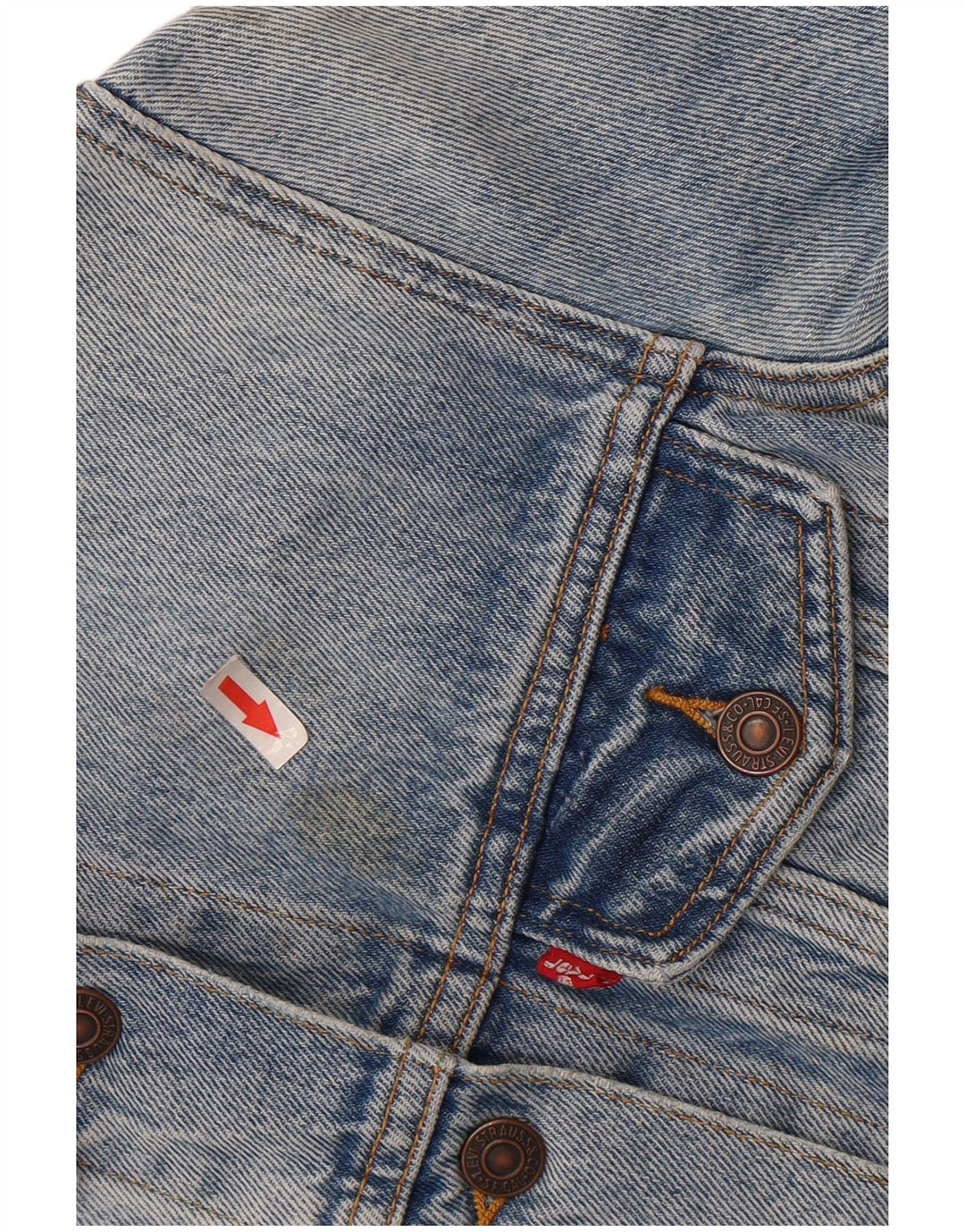 Damska kurtka dżinsowa LEVI'S UK 10, mała, niebieska, bawełniana