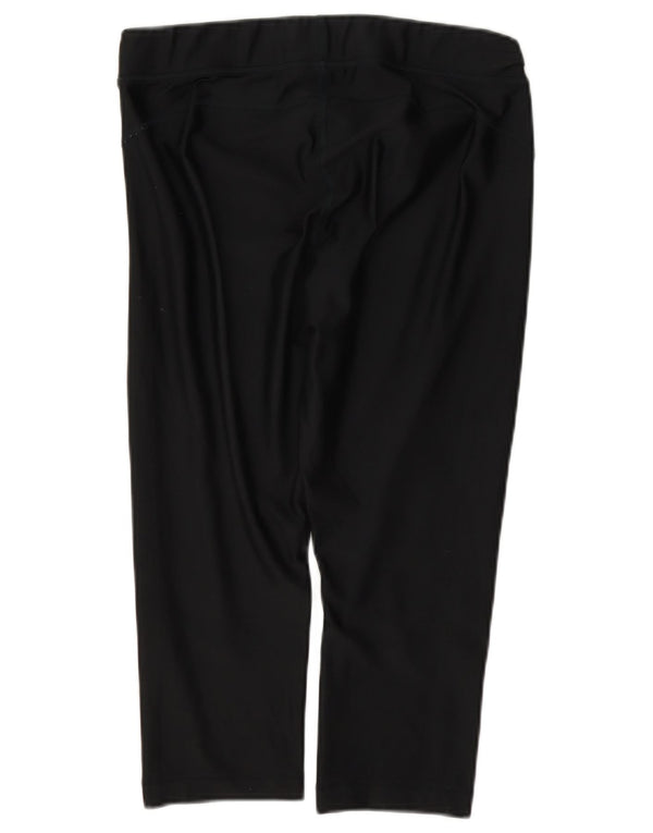Damskie legginsy Capri Under Armour UK 16, duże, czarne, poliestrowe