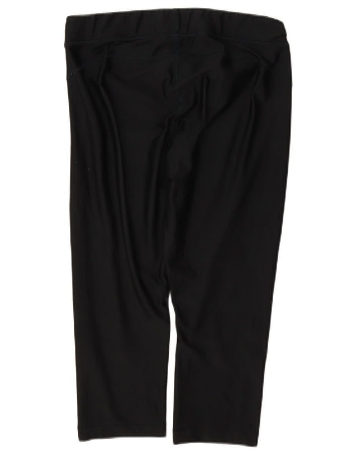 Damskie legginsy Capri Under Armour UK 16, duże, czarne, poliestrowe