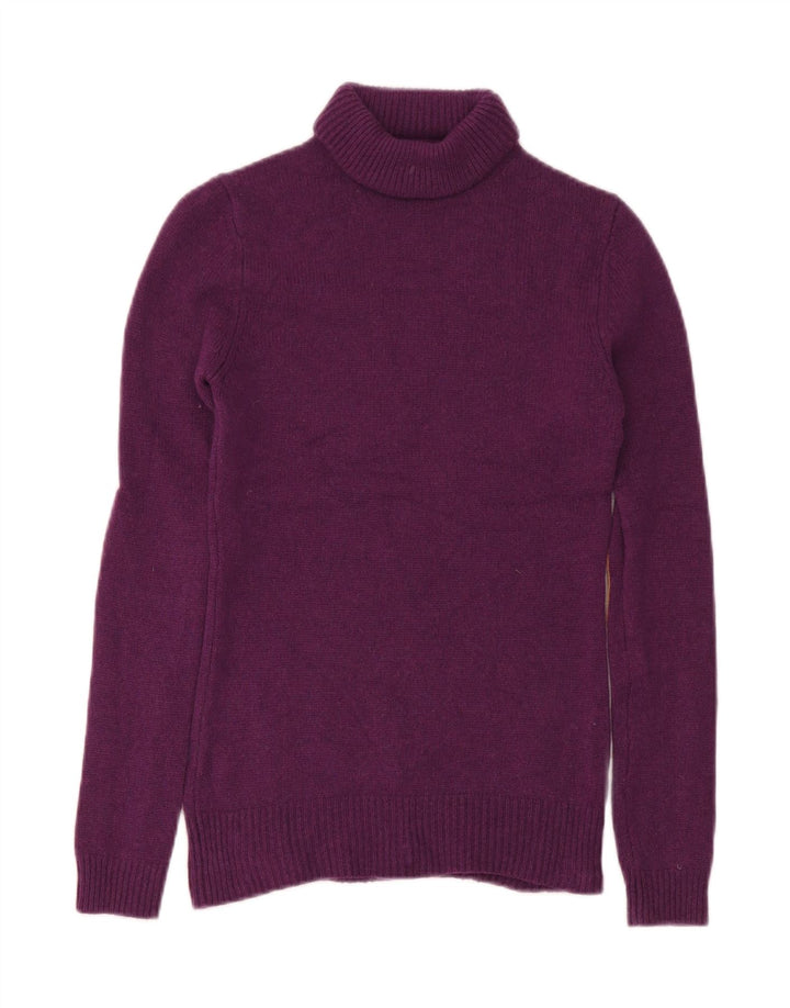 Sweter damski Massimo Dutti z wywijanym dekoltem UK 12, średni fiolet
