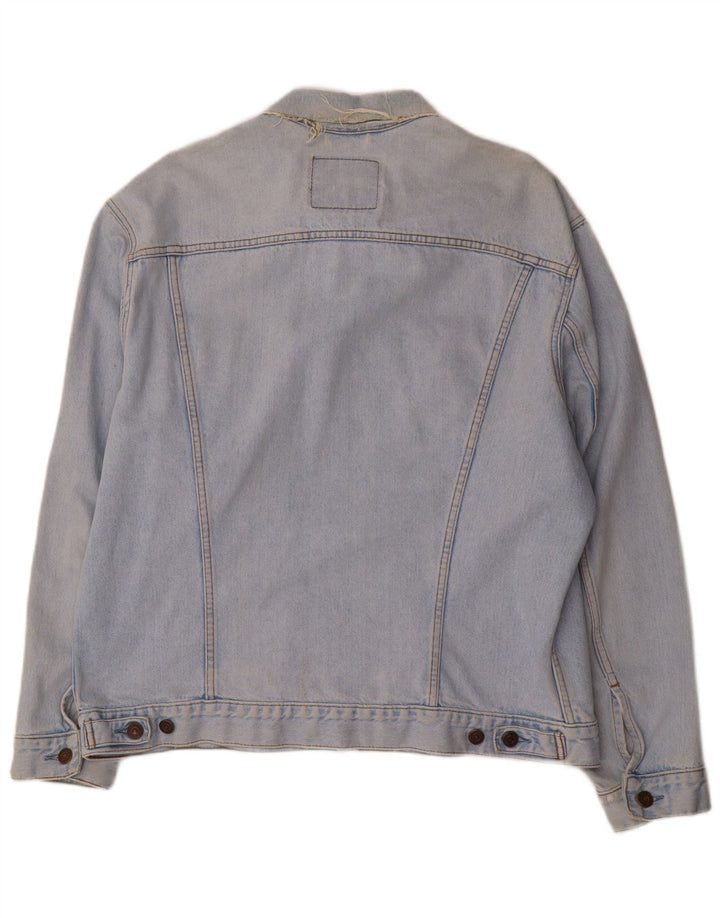 Męska kurtka dżinsowa Levi's UK 42 XL, niebieska, bawełniana