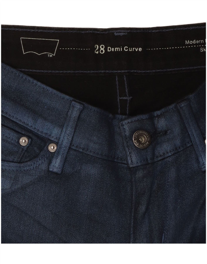 Damskie, obcisłe spodnie na co dzień LEVI'S Demi Curve W28 L26 Niebieskie
