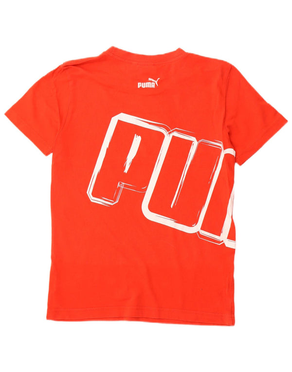 Męski T-shirt z grafiką PUMA, mały, czerwony