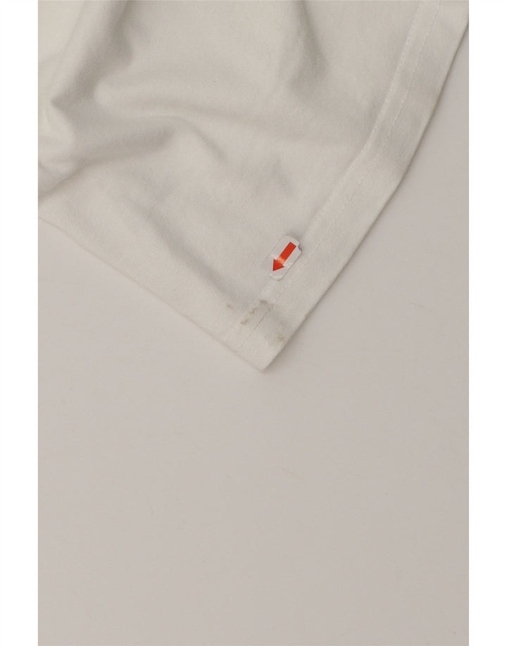 PUMA Mens Polo Shirt Medium White Cotton