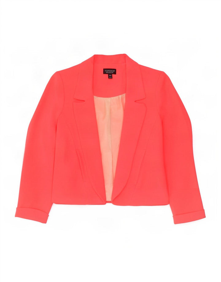 Damska marynarka Topshop Crop Open, UK 6 XS, różowy poliester