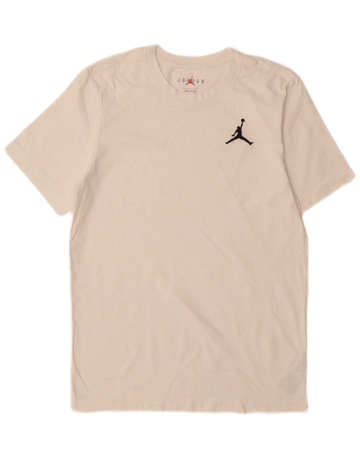 T-shirt męski Jordan, mały, biały, bawełniany